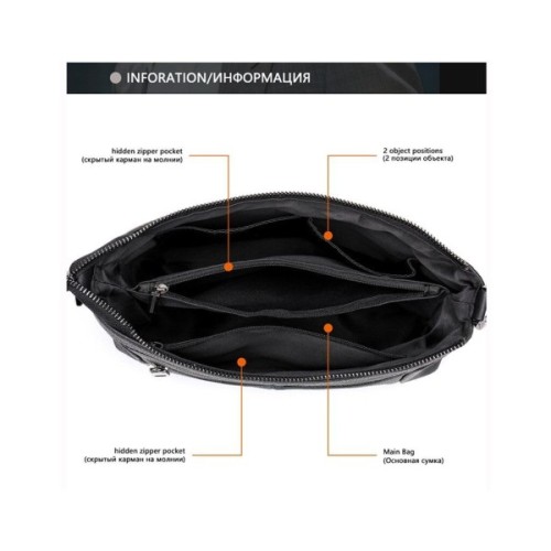 Сумка Vintage Шкіряна Чорна (20051)