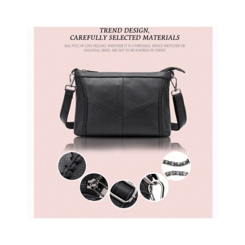 Сумка Vintage Шкіряна Чорна (20051)