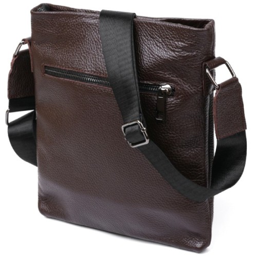 Сумка Shvigel Шкіряна через плече Коричнева (11601)