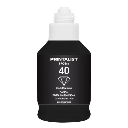Чорнило Printalist Canon GI-40 для G5040/G6040 190г Black Pigm. (PL40BP)