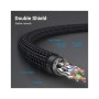 Патч-корд 1м, S/FTP cat 8 RJ-45 COPPER black Vention (IKGBF)