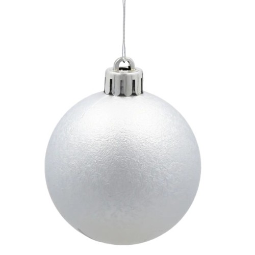 Ялинкова іграшка Chomik пластикові кульки 20 шт,  5см, сріблясті (5900779893801_3)