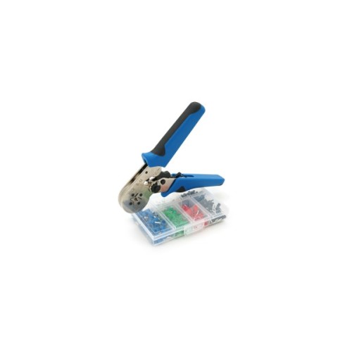 Затискач для клем Voltronic HCS8 6-4A 0.25-10mm2, Black-blue + набір наконечників (VE0508, VE7508, VE1008, VE1508, VE2508, V (HCS8 6-4A+VE460)