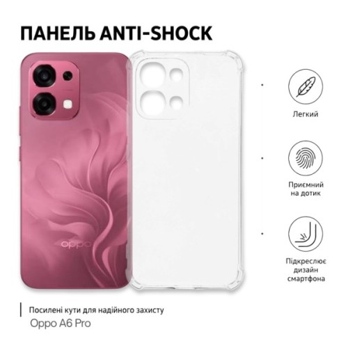 Чохол до мобільного телефона BeCover Anti-Shock Oppo A6 Pro Transparent (715704)