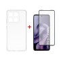 Чохол до мобільного телефона Dengos TPU Cover + Glass Motorola G17 / G17 Power Transparent (DG-KM-200)
