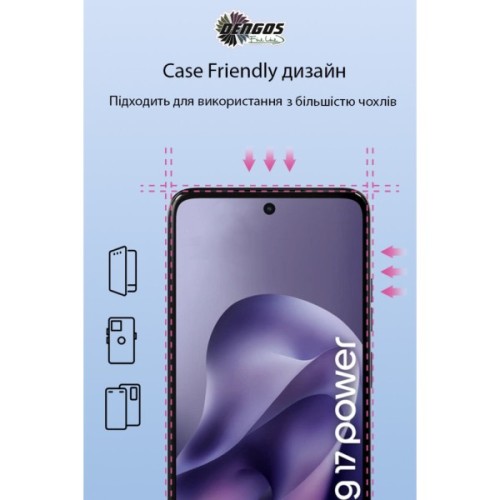 Чохол до мобільного телефона Dengos TPU Cover + Glass Motorola G17 / G17 Power Transparent (DG-KM-200)