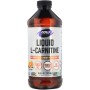 Амінокислота Now Foods L-Карнітін Рідкий з Цитрусовим Смаком, L-Carnitine, 1000 мг, (NOW-00065)