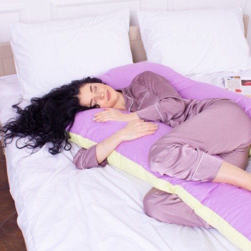 Подушка MirSon для вагітних і відпочинку Naturale Line №8003 U-подібна Batista (2200006178163)