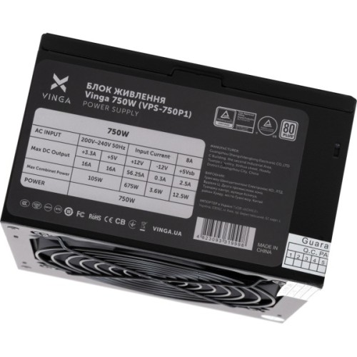 Блок живлення Vinga 750W ОЕМ (VPS-750P1)