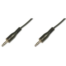 Кабель мультимедійний 3.5mm M to 3.5mm M 1.5m Digitus (AK-510100-015-S)