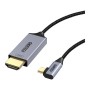 Кабель мультимедійний USB-C to HDMI M 1.8m 4K60Hz 90° corner Choetech (XCH-1803)