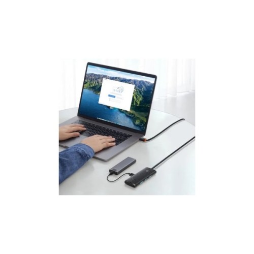 Концентратор Baseus USB 3.0 to 4xUSB 3.0 1.0m black (WKQX030101)