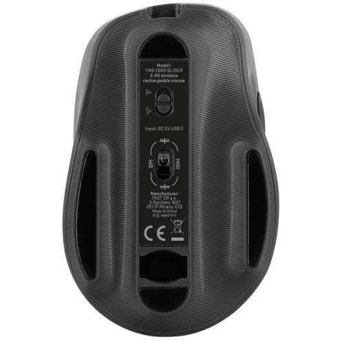Мишка YENKEE YMS 2080GY Slider Wireless Black (45019322)