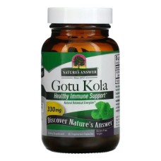 Трави Nature's Answer Готу колу, 330 мг, Gotu Kola, Healthy Immune Support, 60 вегетаріанських до (NTA-16393) Трави Nature's Answer Готу колу, 330 мг, Gotu Kola, Healthy Immune Support, 60 вегетаріанських до (NTA-16393)