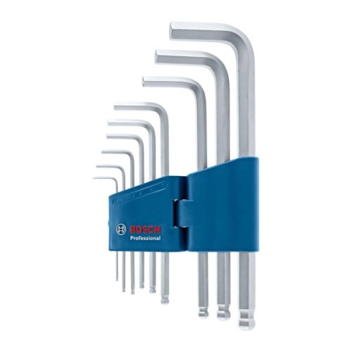 Ключ Bosch шестигранний, набір 9шт, кулястий наконечник (1.600.A01.TH5)