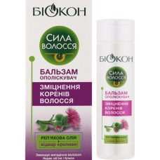 Кондиціонер для волосся Біокон Сила волосся Бальзам ополіскувач Зміцнення коренів 205 мл (4823110303313)