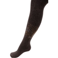 Колготки дитячі UCS Socks з квітами зі страз (M0C0302-1041-11G-brown)