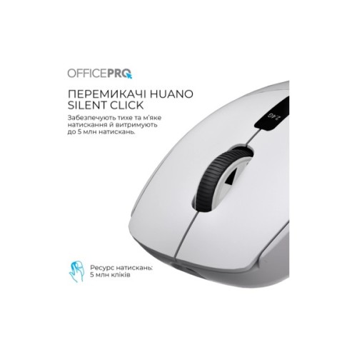Мишка OfficePro M398G Wireless/Bluetooth Gray (M398G)