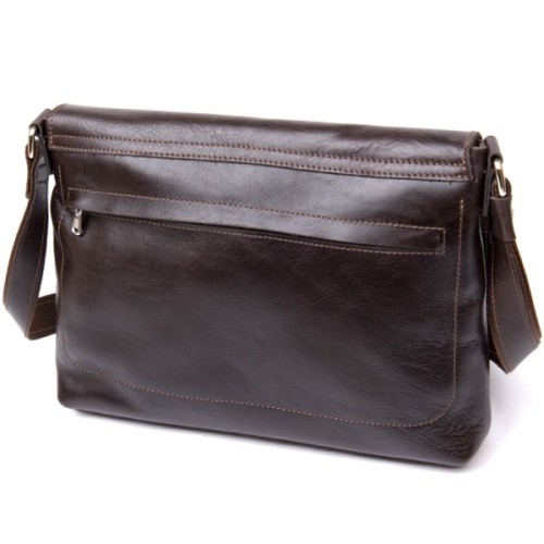 Сумка Grande Pelle Шкіряна чоловіча Коричнева (11430)