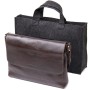 Сумка Grande Pelle Шкіряна чоловіча Коричнева (11430)