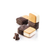 Форма для морозива Silikomart серія "Gelateria" Mini Double 2 форми + таця (BISC04M)