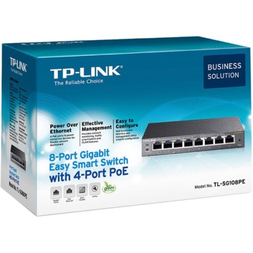 Комутатор мережевий TP-Link TL-SG108PE