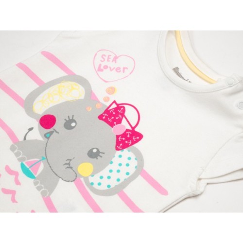 Набір дитячого одягу Miniworld зі слоником (14364-74G-pink)