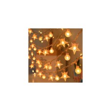 Гірлянда Voltronic Зірочки+Кулі White Hot, 40 шт, 6 м., прозора, USB (GarlStarBal-6mUSB)