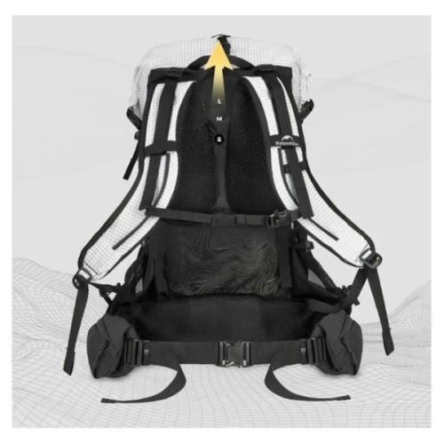Рюкзак туристичний Naturehike Helium CNK2450XB016, 40 л, чорний, L (6976507666619)