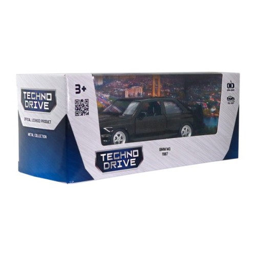Масштабна модель автомобіля TechnoDrive BMW M3 1987 (чорний) (250395U)