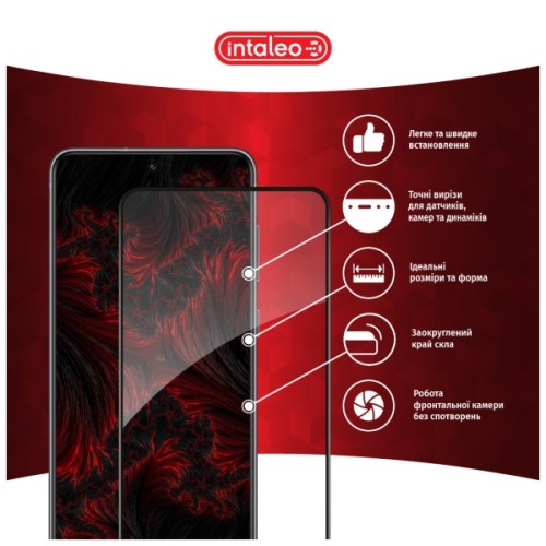 Скло захисне Intaleo Full Glue Xiaomi Redmi Note 9S Black (1283126501340)