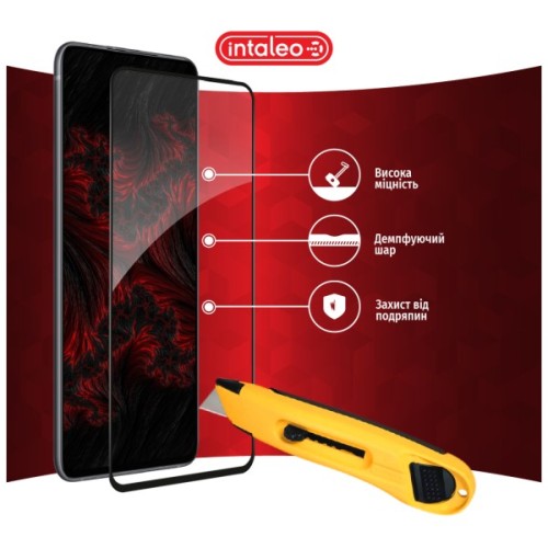 Скло захисне Intaleo Full Glue Xiaomi Redmi Note 9S Black (1283126501340)