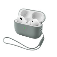 Чохол для навушників Armorstandart Silicone Case with straps For Apple AirPods Pro 3 Grey (ARM91281)