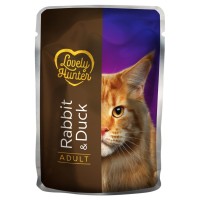 Вологий корм для кішок Lovely Hunter Adult cats Rabbit & Duck 85 г (LHU45474)
