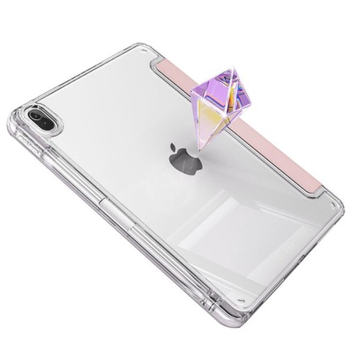 Чохол до планшета BeCover Ultra Slim Origami Transparent Apple Pencil Apple iPad Air (4/5) 2020/2022 10.9" Pink (711104)
