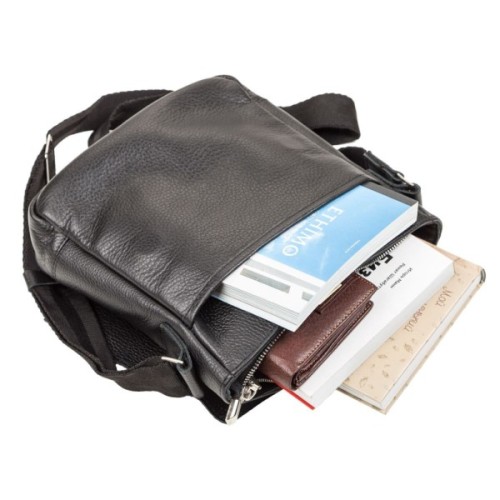 Сумка Shvigel З натуральної шкіри Чорна (11081)