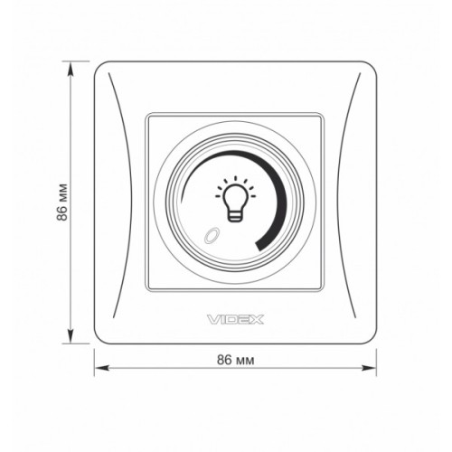 Світлорегулятор Videx BINERA LED 200Вт (VF-BNDML200-W)