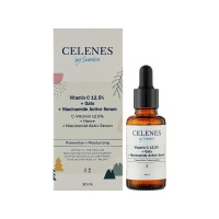 Сироватка для обличчя Celenes Vitamin C 12.5% + Oats + Niacinamide Active Serum 30 мл (7350104249458)