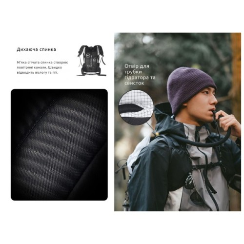 Рюкзак туристичний Naturehike CNK2300016 Helium 30+5 л білий (6976507663311)