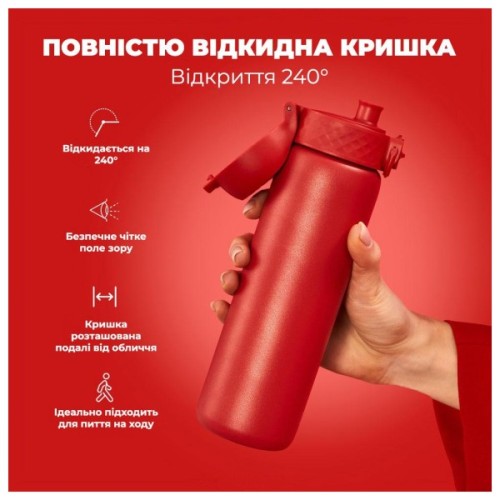 Пляшка для води ION8 OneTouch Vacuum Insulated 500 мл Red (I8TS500Red)