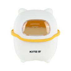 Кошик для паперів Kite Настільний контейнер для сміття, біло-помаранчевий (K24-009-8)