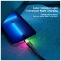 Дата кабель USB 2.0 AM to Lightning 2.0m 2.4A LED black Essager (EXCL-XCDA01)