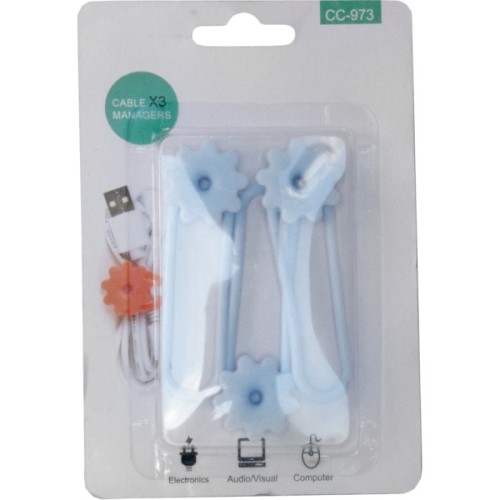 Тримач для кабелю Extradigital CC-973 Cable Clips, Blue (KBC1805)