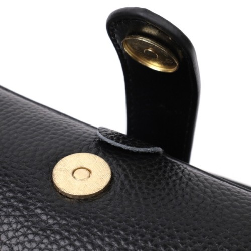 Сумка Vintage Клатч з натуральної шкіри Чорна (22427)