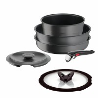 Набір посуду Tefal Ingenio Inspiration, 6 предметів, чорний (L867S604)