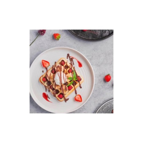 Тарілка By Bone Helix з бортом 90° 23 см (HL-23-RD)