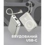 Батарея універсальна Sigma X-power SI10A8QL-MAG silver 10000mAh, Magnetic wireless 15W, charge iWatch, PD+QC, 22,5W max (4827798161012)