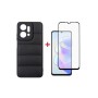 Чохол до мобільного телефона Dengos Kit for Honor x7a case + glass (Black) (DG-KM-55)