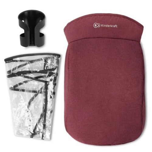 Коляска Kinderkraft Grande LX Burgundy (KKWGRANBRG00LX) (5902533914319)