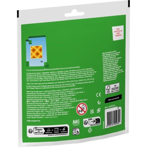 Конструктор LEGO recruitment Minecraft Конфлікт біля багаття Алекса (30732-)